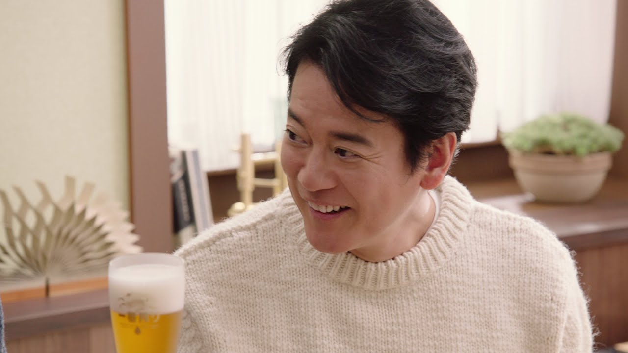 一番搾り糖質ゼロ　唐沢寿明　冬の餃子パーティー篇　30秒