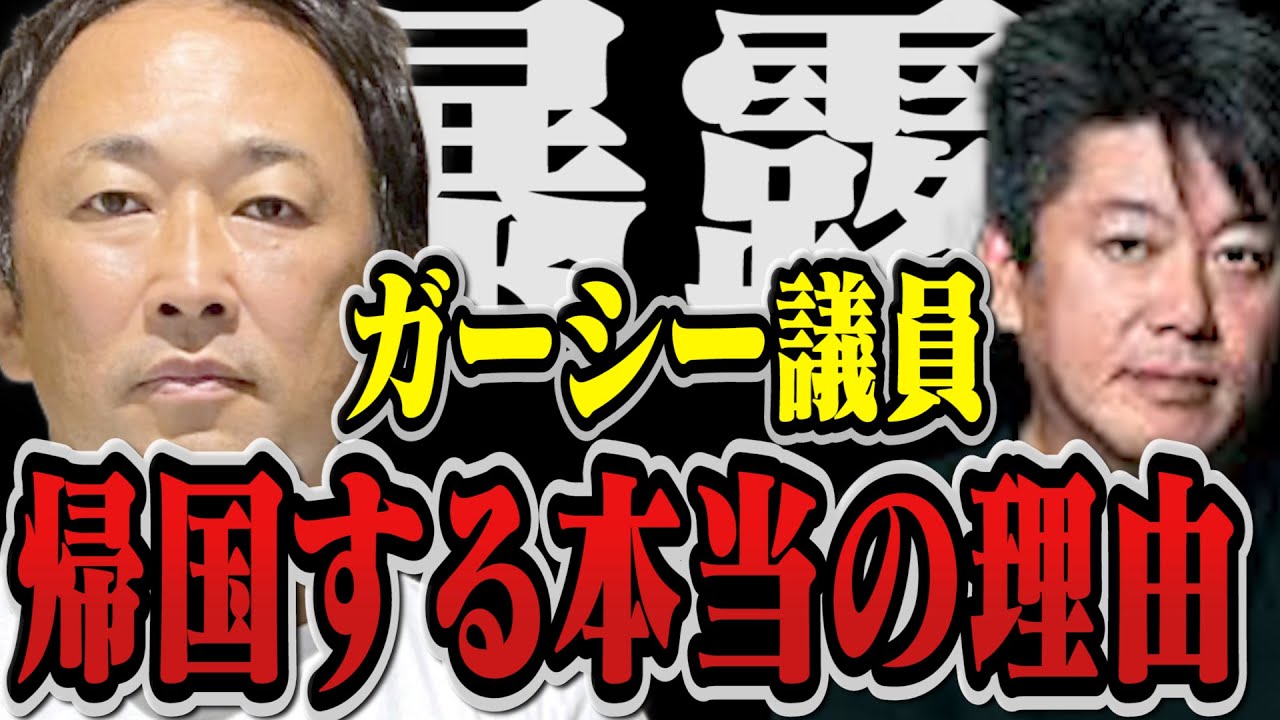 【暴露】ガーシー帰国…ターゲットは◯◯。ガーシーが帰国する本当の理由がヤバ過ぎる【堀江貴文 切り抜き ガーシーch 立花孝志 N国 竹之内 家宅捜査 綾野剛 城田優 きりたんぽ 】