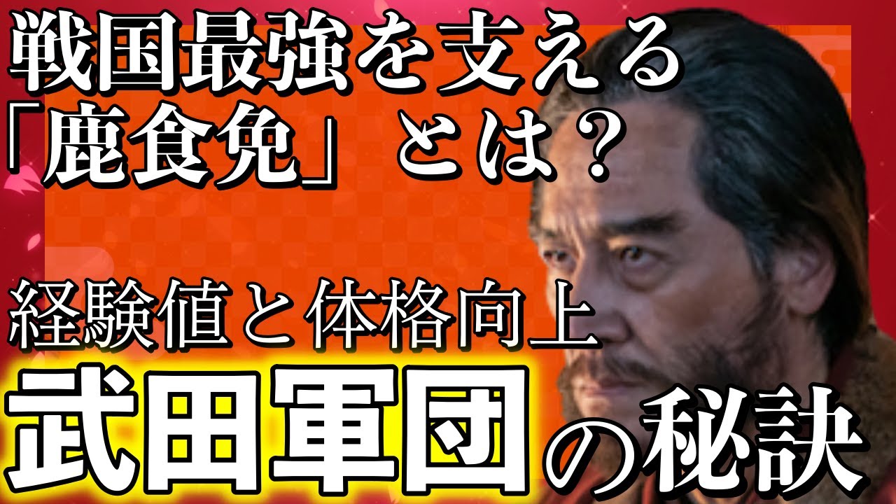 【戦国最強の理由】大河ドラマでは阿部寛さんが演じる武田信玄と武田軍団の強さの秘密は「鹿食免」？戦の経験の豊富さと兵の体格向上と食糧事情の改善について【どうする家康】