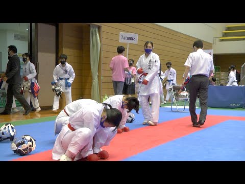 2021インターハイ　女子団体組手準々決勝　高松中央VS御殿場西