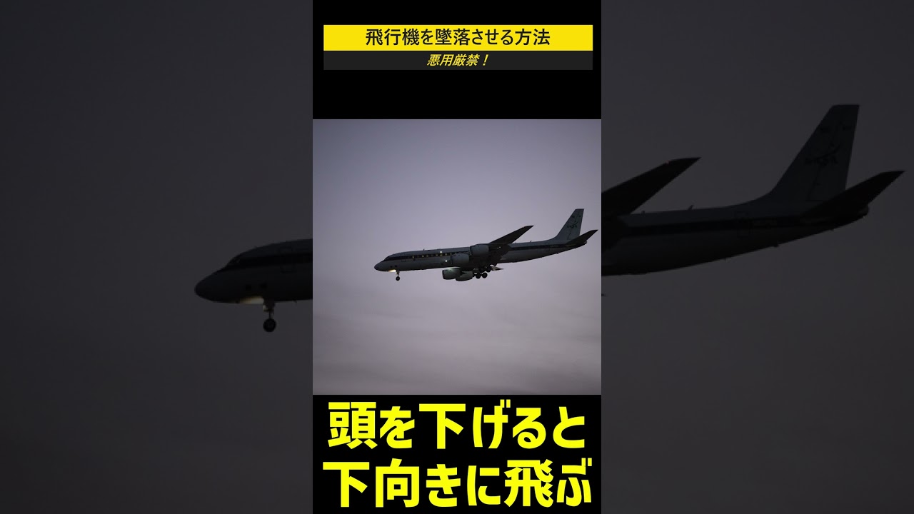 飛行機を墜落させる方法 #shorts