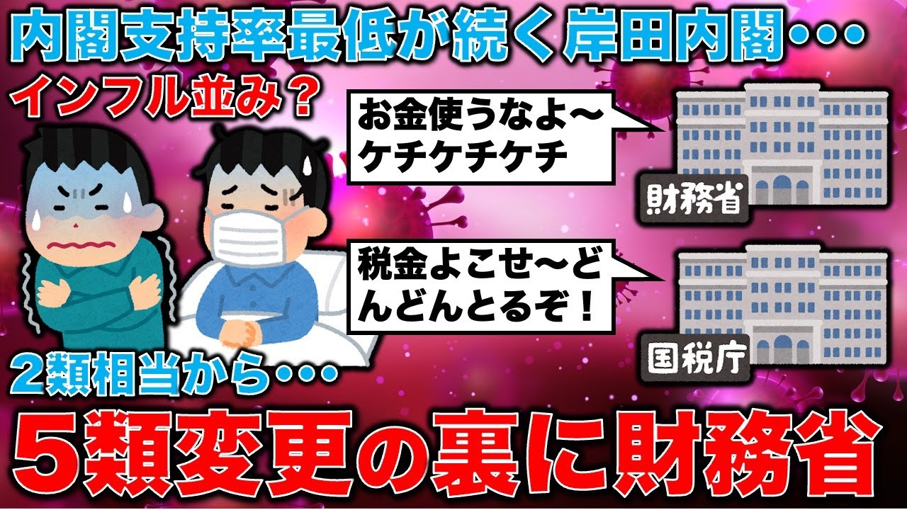 内閣支持率過去最悪で危険水域続く。コロナ五類変更の裏に財務省の思惑あり？2023年はどういう年になるのか？平田悠貴。一月万冊