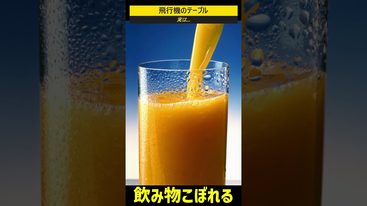 飛行機のテーブル　実は… #shorts