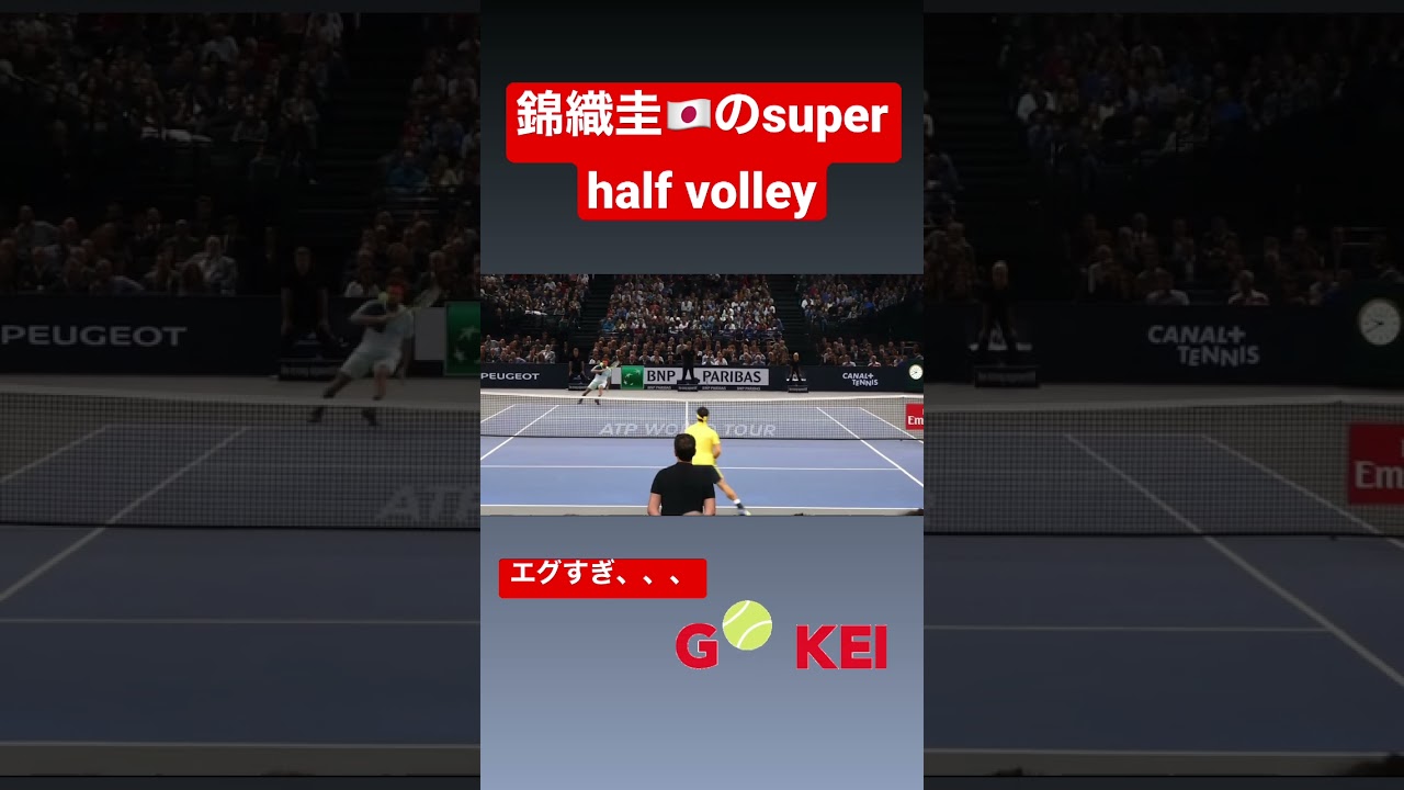 強すぎた錦織圭　#テニス #錦織圭 #ボレー #tennis