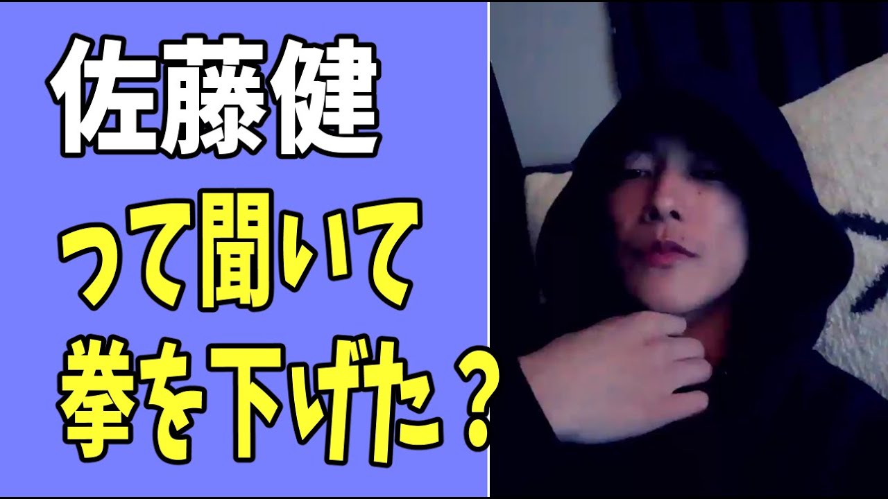 佐藤健って聞いて振り上げた拳を降ろした？