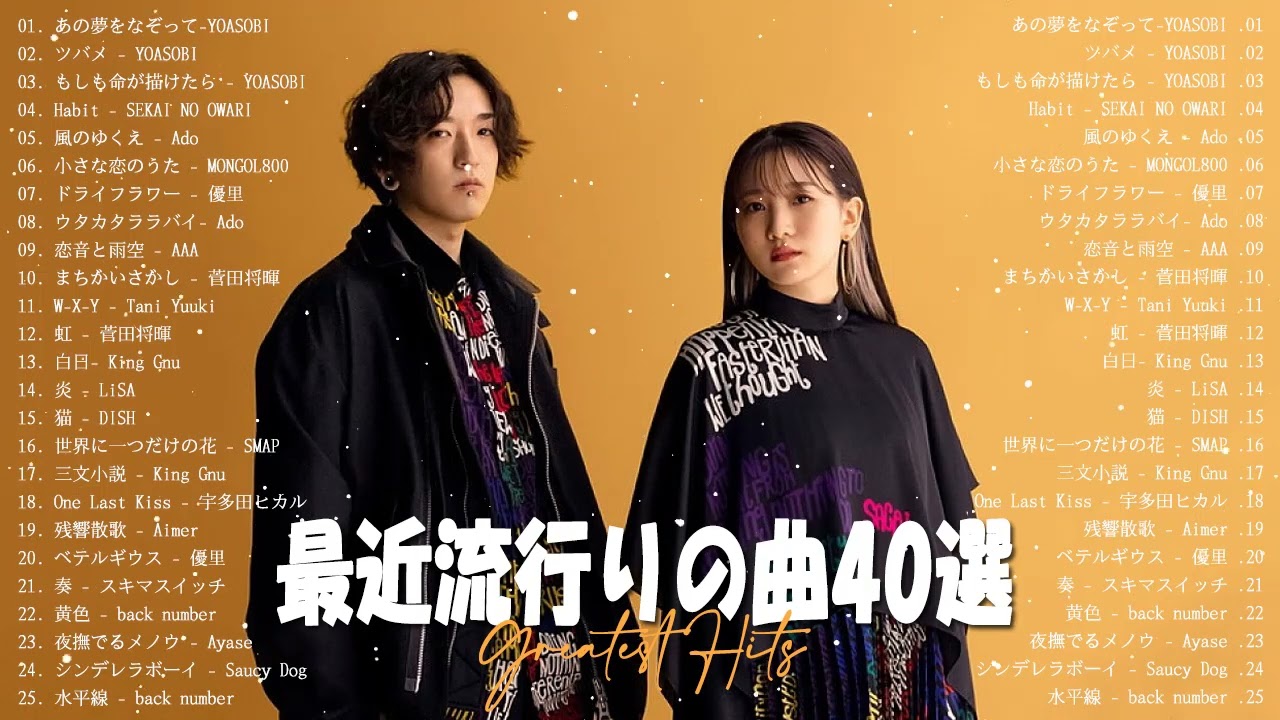 【広告なし】有名曲J-POPメドレー 🌵邦楽 ランキング 2023 🌵日本最高の歌メドレー 🌵YOASOBI、優里、LiSA、 あいみょん、米津玄師 、SEKAI NO OWARI #HM232