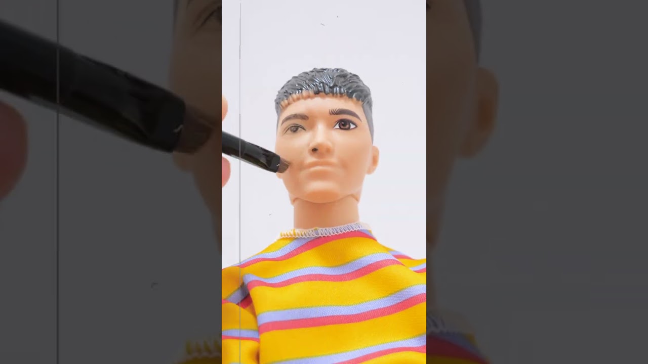 Barbie Makeover transformation! Doll Repaint どうする家康 松本潤 #Shorts