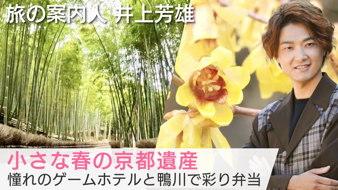 井上芳雄さんが案内する早春の京都！彩豊かなお弁当で春を感じ、ホテル丸福樓や竹の径を巡る「美しい日本に出会う旅」3/8(水)よる9時