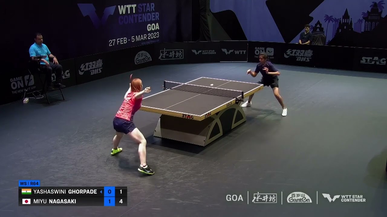 【ハイライト】長﨑美柚 vs GHORPADE｜WTTスターコンテンダーゴア2023 女子シングルス