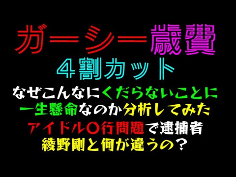 【ガーシー】歳費４割カット「なぜこんなにくだらないことに一生懸命なのか分析してみた」アイドル〇行問題で逮捕者、綾野剛と何が違うの？