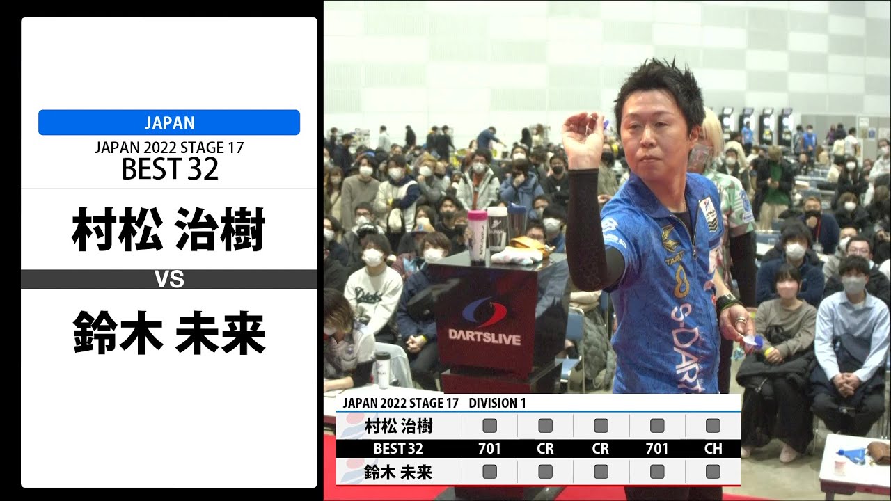 【村松 治樹 VS 鈴木 未来】JAPAN 2022 STAGE17 福島 BEST32