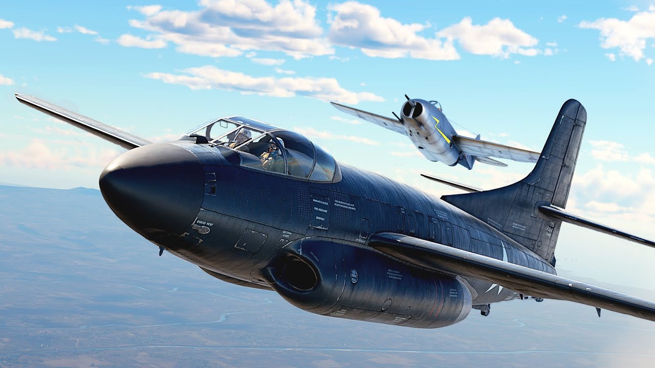 【１分動画 】MiGと会敵してしまう  F3D-1 Skyknight