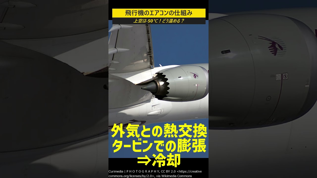 飛行機のエアコンの仕組み #shorts