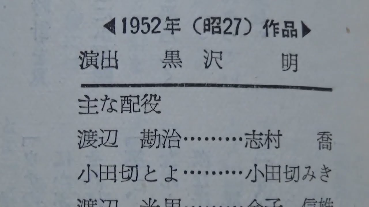 黒澤明「生きる」志村喬の主人公にはモデルがいた