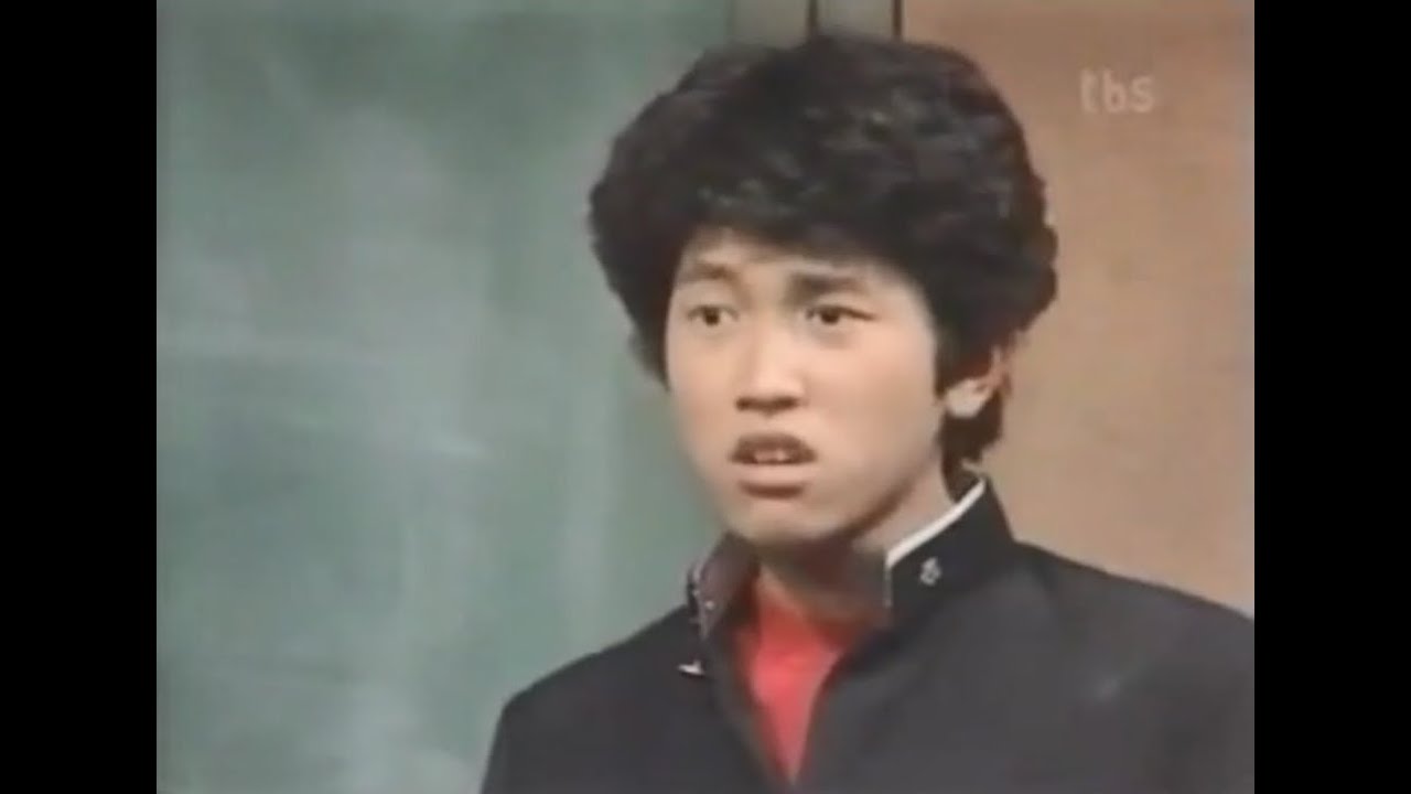 昭和56年のさとう宗幸（32歳）と2Bの生徒たち／宮崎美子＝22歳・布川敏和＝15歳・本木雅弘＝15歳・薬丸裕英＝15歳・三田寛子＝15歳／昭和ドラマ1981年作品