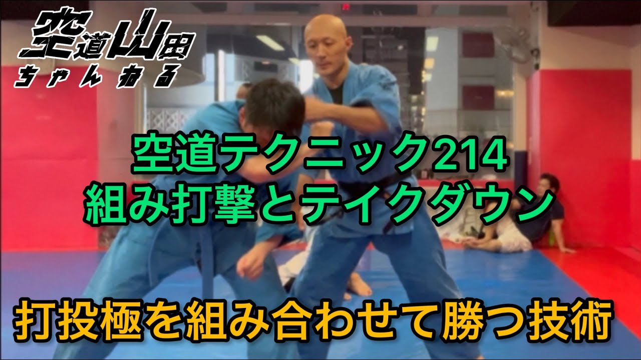 【武道】空道テクニック214「組み打撃とテイクダウン」【格闘技】