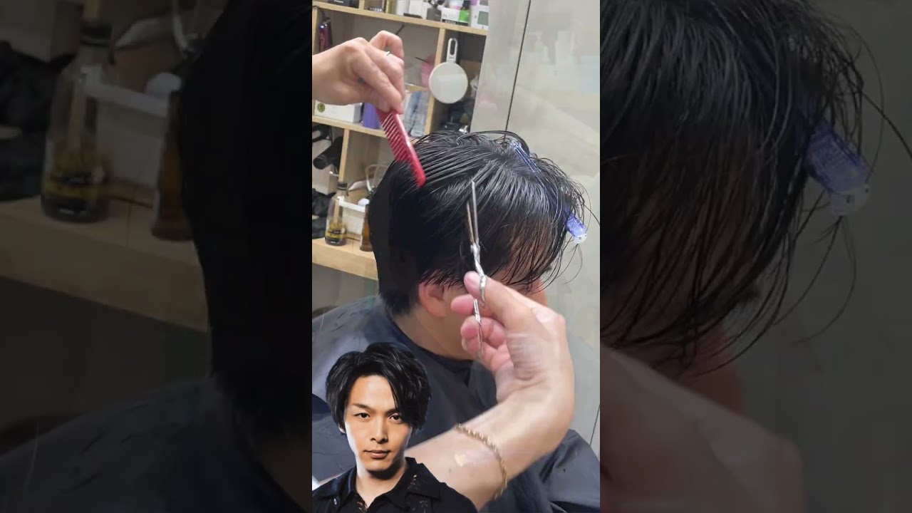 【#shorts】中村倫也さんみたいなふんわりセンターパートヘアにイメチェン
