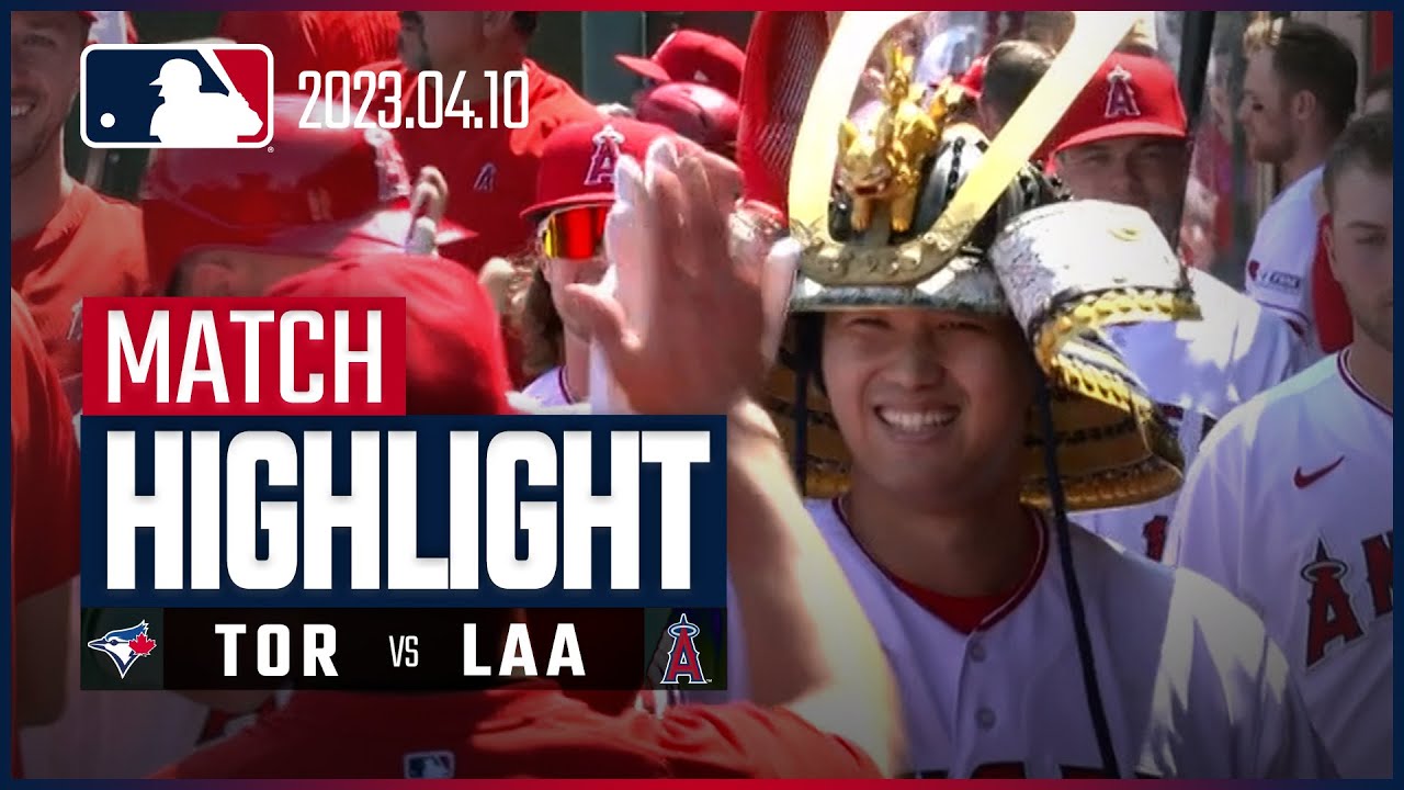 【大谷翔平３号ホームラン！ 菊池雄星と今季初対決！】4.10 ブルージェイズ VS エンゼルス 日本語ハイライト