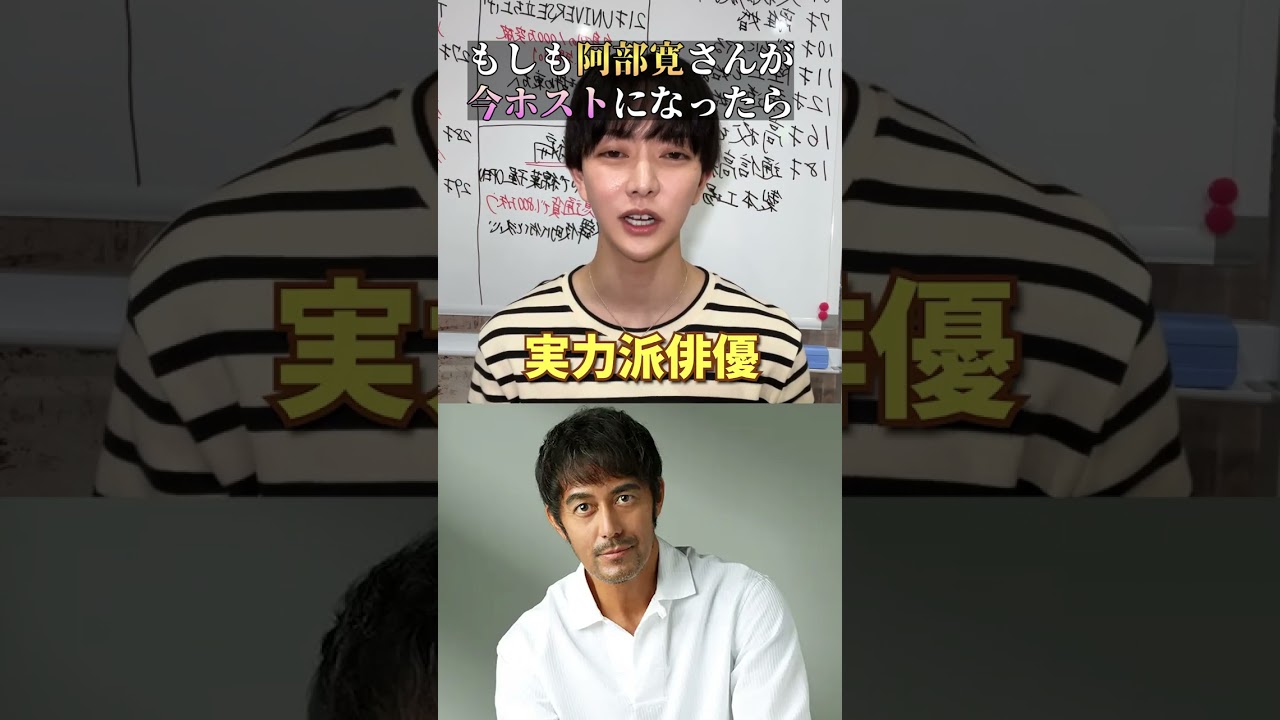 「阿部寛」がホストだったら？
