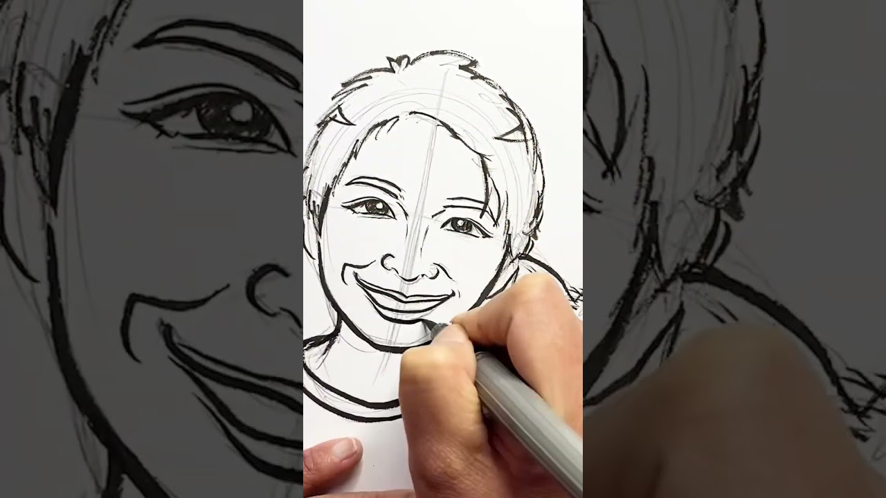 【似顔絵師】岸優太くんと犬のてんちゃんのツーショット似顔絵を描いてみた King & Prince