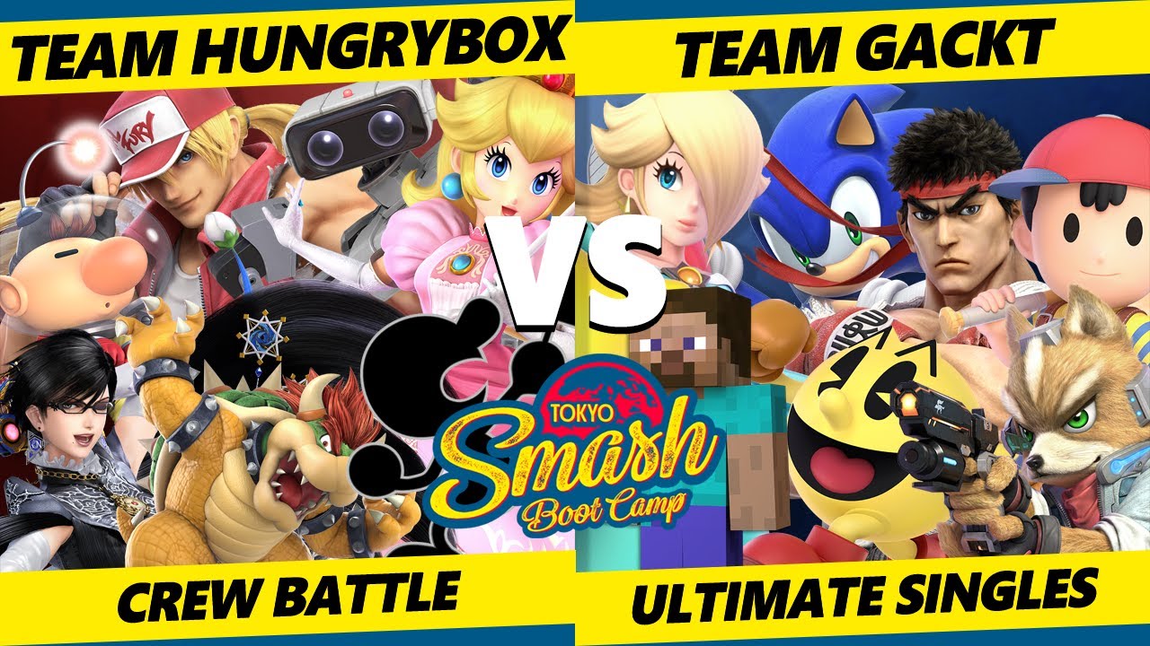 Tokyo Smash Boot Camp - Team Hungrybox Vs. Team Gackt - Crew Battle