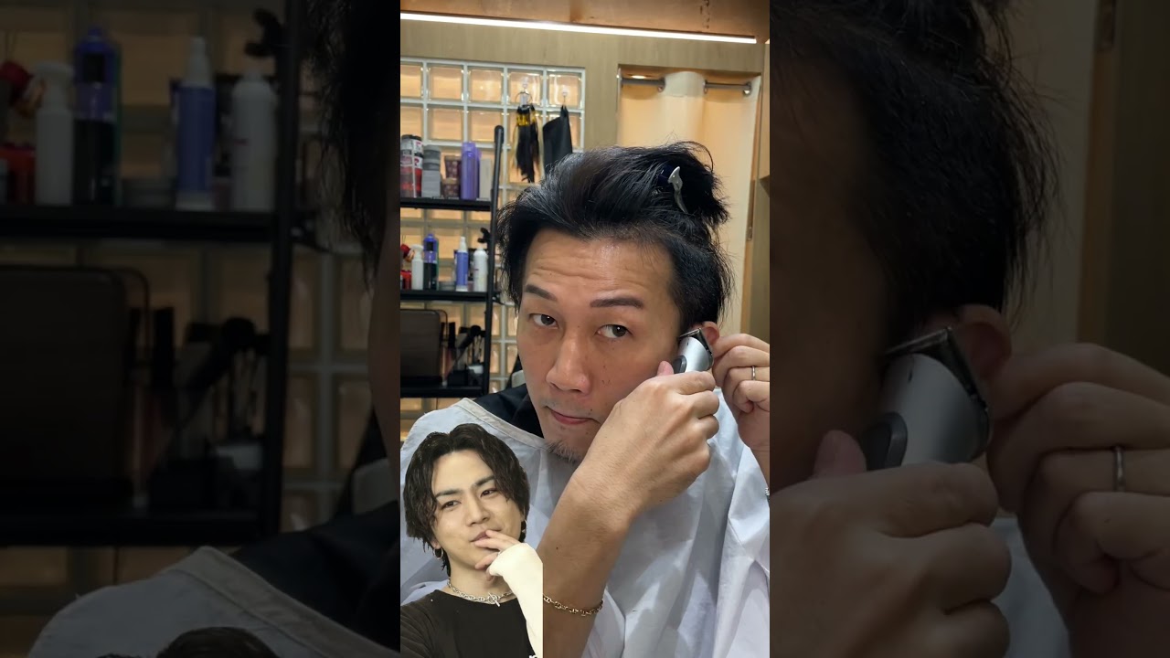 【#shorts】登坂広臣風にセルフカットしてみた✂︎
