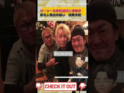 ガーシー元議員に逮捕状！国際手配に【綾野剛ら著名人脅迫】#shorts