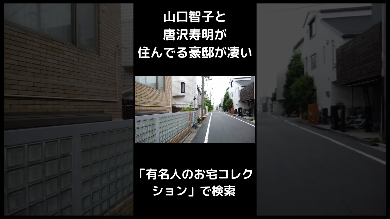 山口智子と唐沢寿明が住んでる豪邸が凄い #Shorts #豪邸見学 #芸能人自宅