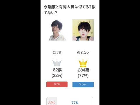 永瀬廉と有岡大貴は似てる？似てない？ #Shorts