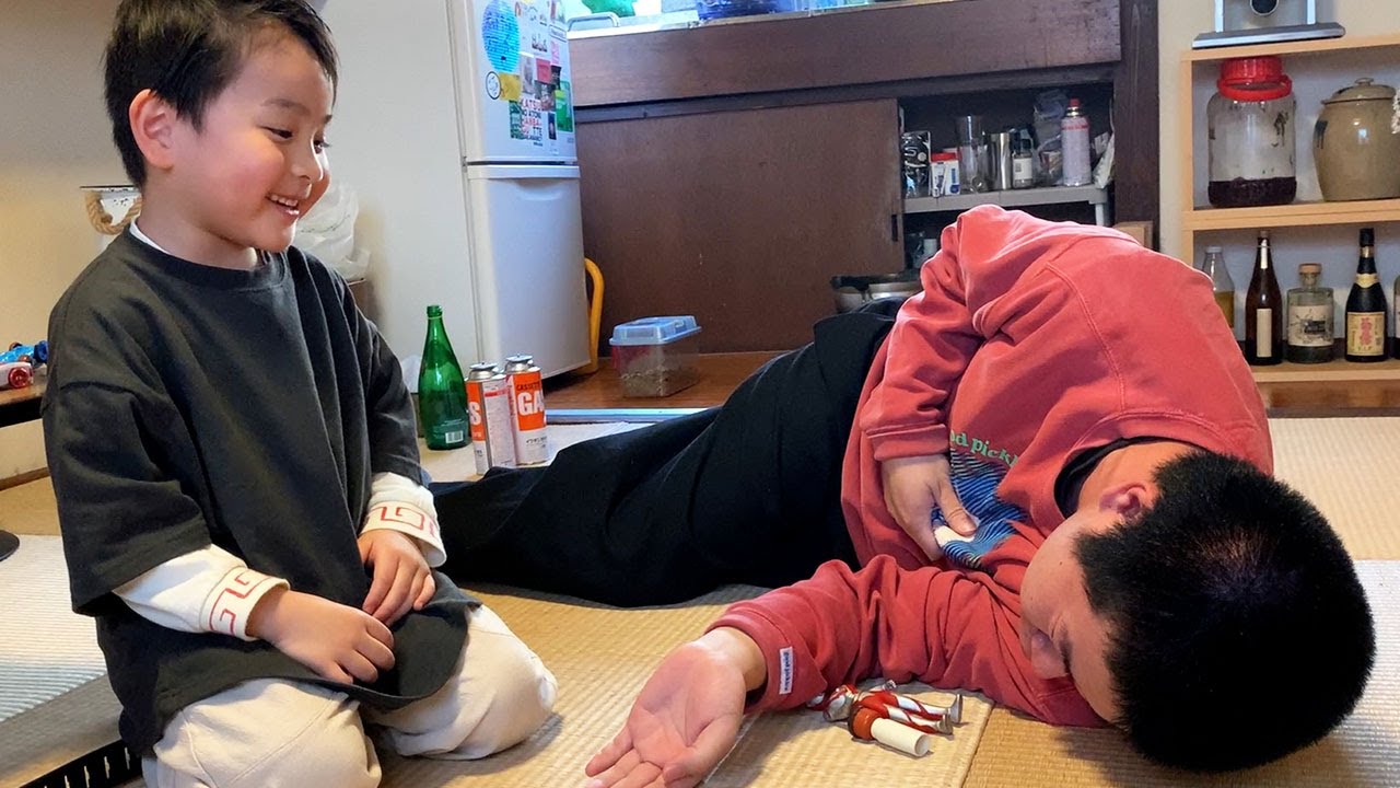 4歳の男の子に翻弄される岡田