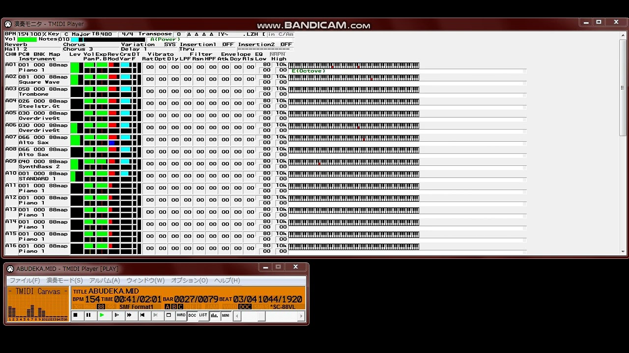 【MIDI再生】舘ひろし／あぶない刑事テーマ曲（She's So Good）