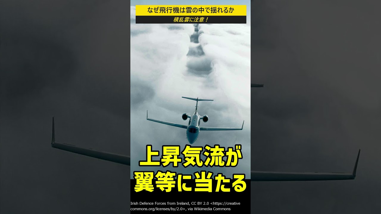 なぜ飛行機は雲の中を飛ぶと揺れるか？ #shorts