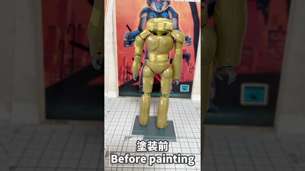 幻魔大戦ベガ(サイボーグ戦士)1980年代のプラモデルを塗装して作ってみたI build a “VEGA Genma-taisen(HARMAGEDON)” plastic-model #shorts