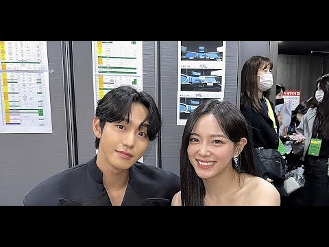 H91- 元gugudan キム・セジョン＆アン・ヒョソプ「社内お見合い」カップルが再会！「MMA 2022」での美しすぎる2ショットが話題 - Kstyle