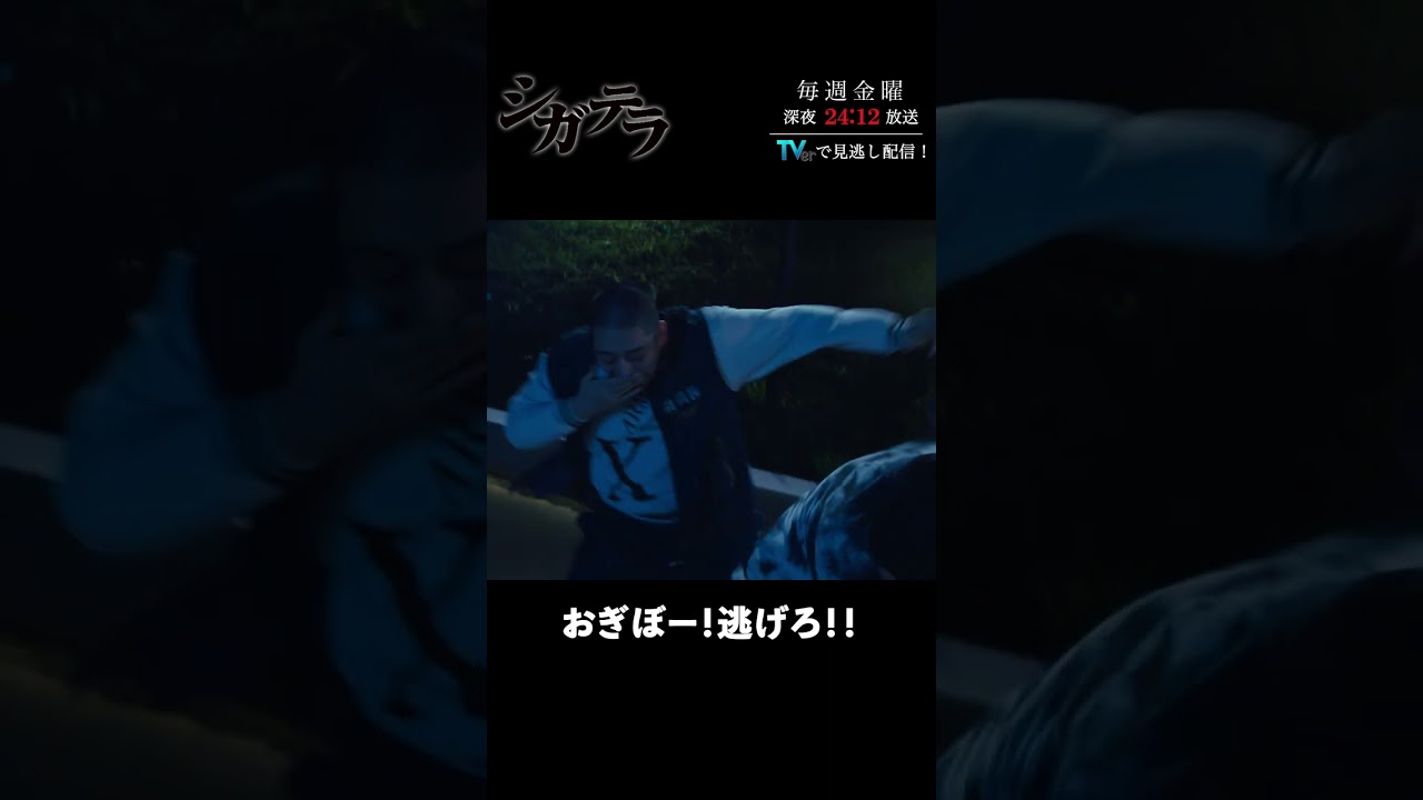 「#シガテラ」【おぎぼー！逃げろ！！ver.】 テレビ東京系 毎週金曜24時12分から放送&TVerで配信中！#醍醐虎汰朗 #関水渚 #長谷川慎 #shorts