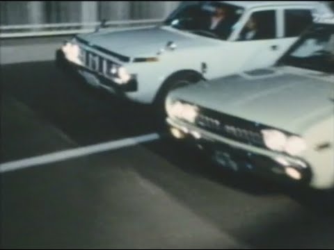 【自動車+エンタメ系】昭和のカーチェイス映像／230セドリックスタンダードタクシー VS 3代目後期型クラウンパトカー＆4代目後期型クラウンオーナーデラックス／昭和TV映像／1974年