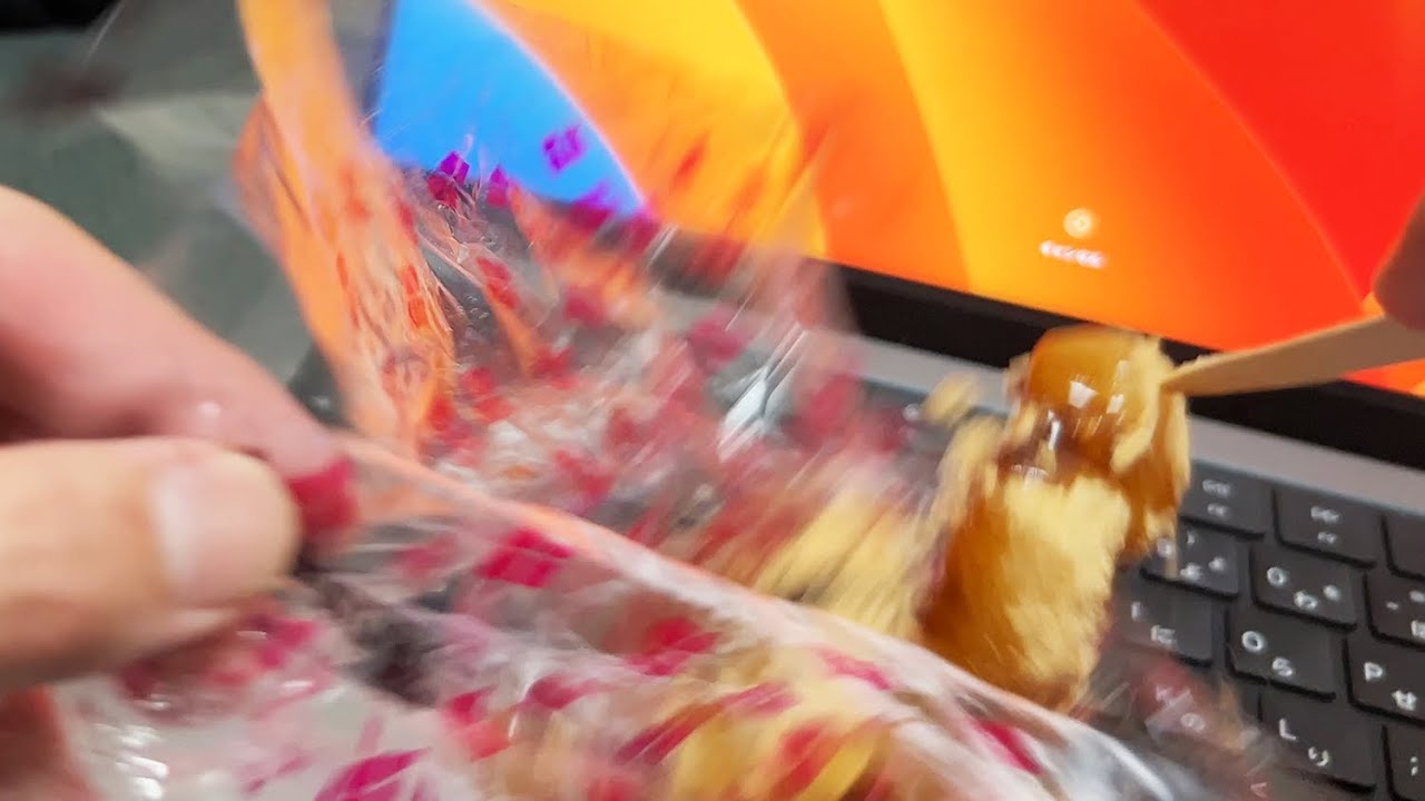 【神回】50万のMacbookに信玄餅こぼしてみた