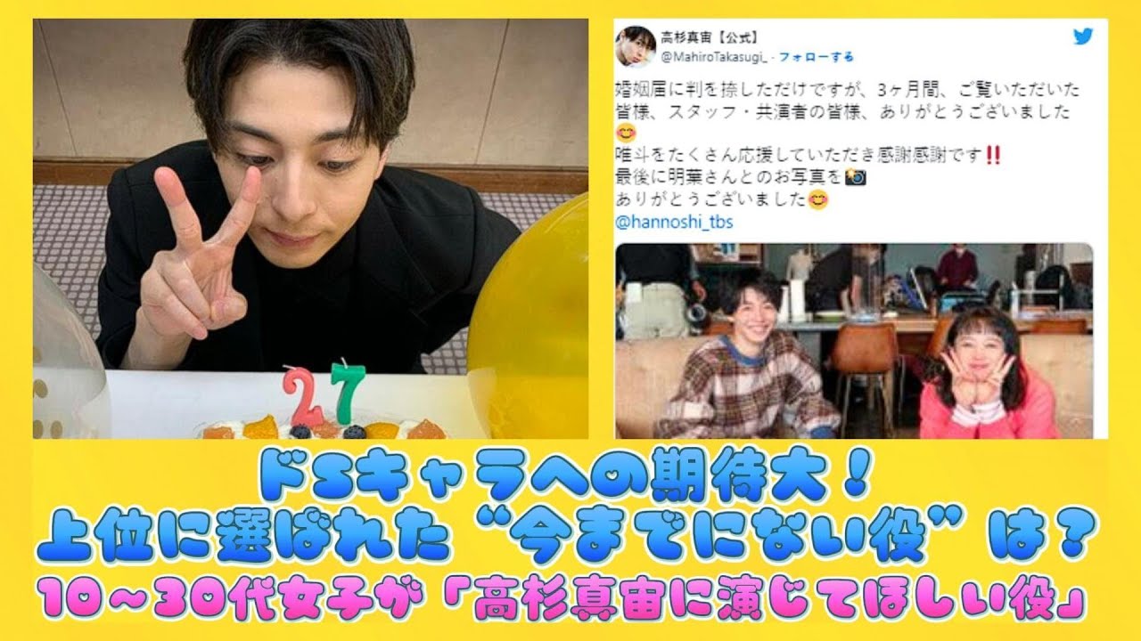 ドSキャラへの期待大！上位に選ばれた“今までにない役”は？10～30代女子が「高杉真宙に演じてほしい役」 | ニュースキャスター