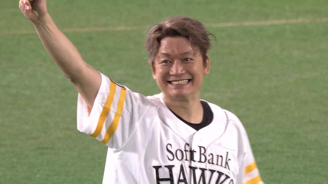 香取慎吾さんセレモニアルピッチに登場　ドームの観客を魅了～ホークスが楽天に２連勝