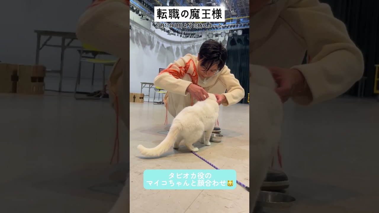#転職の魔王様 【タピオカ🐱 マイコ＆魔王様・成田凌の顔合わせ】