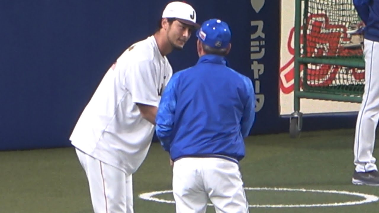 立浪監督に謝罪交じりの挨拶&推しのビシエドとも交流するダルビッシュ！ (2023/03/04)