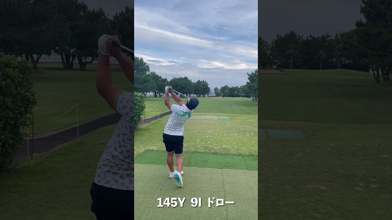 ショートコースでアイアンの確認