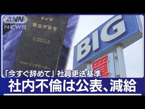幹部に部下の「生殺与奪権」…ビッグモーターいびつな企業風土　社外秘の文書入手【もっと知りたい！】(2023年7月21日)