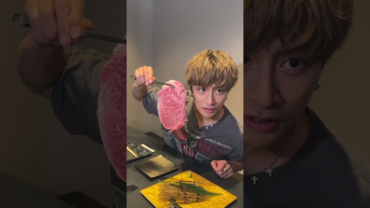 白濱亜嵐 愛媛県産・伊予牛を実食！ #shorts