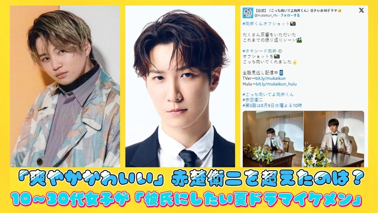 「爽やかかわいい」赤楚衛二を超えたのは？10～30代女子が「彼氏にしたい夏ドラマイケメン」 | 速報です