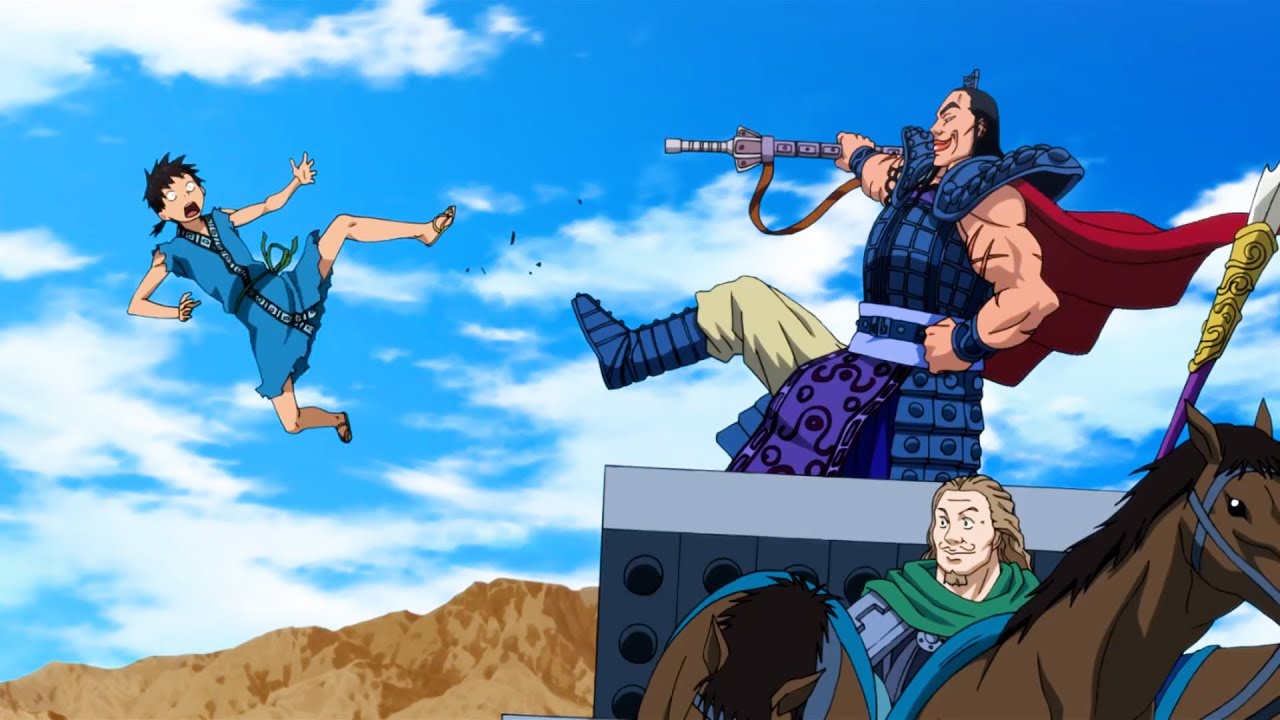 キングダム| 王騎は最強になるための過程を練習するために信を奈落に突き落とした,Shin was suddenly pushed into the abyss by Ou Ki