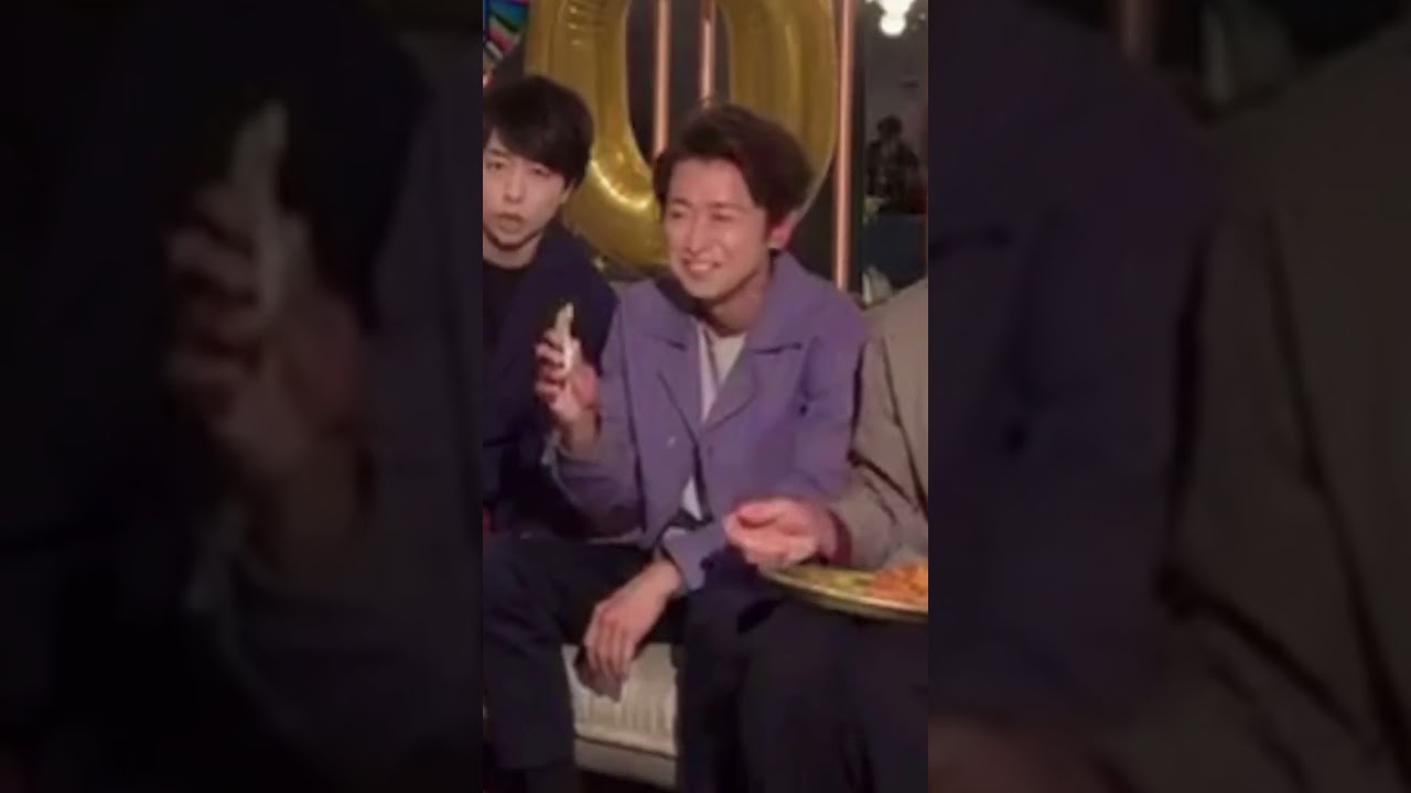 仲良し天然コンビのピザ半分こシーン#大野智 #相葉雅紀