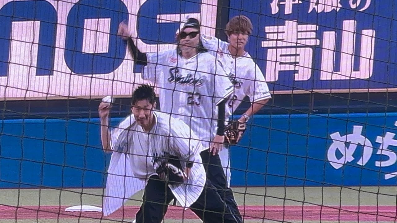 白濱亜嵐さんのチューチュートレイン始球式がすごかった！