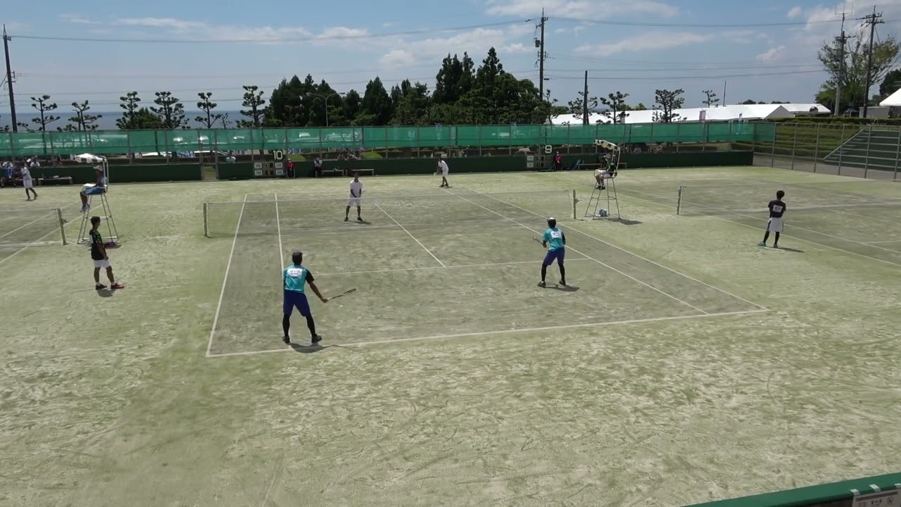 2021年IH ソフトテニス 男子個人1回戦 森海翔・塩谷駿 旭川実(北海道) vs 瀬戸口純平・藺牟田礼雄 鹿児島商(鹿児島)