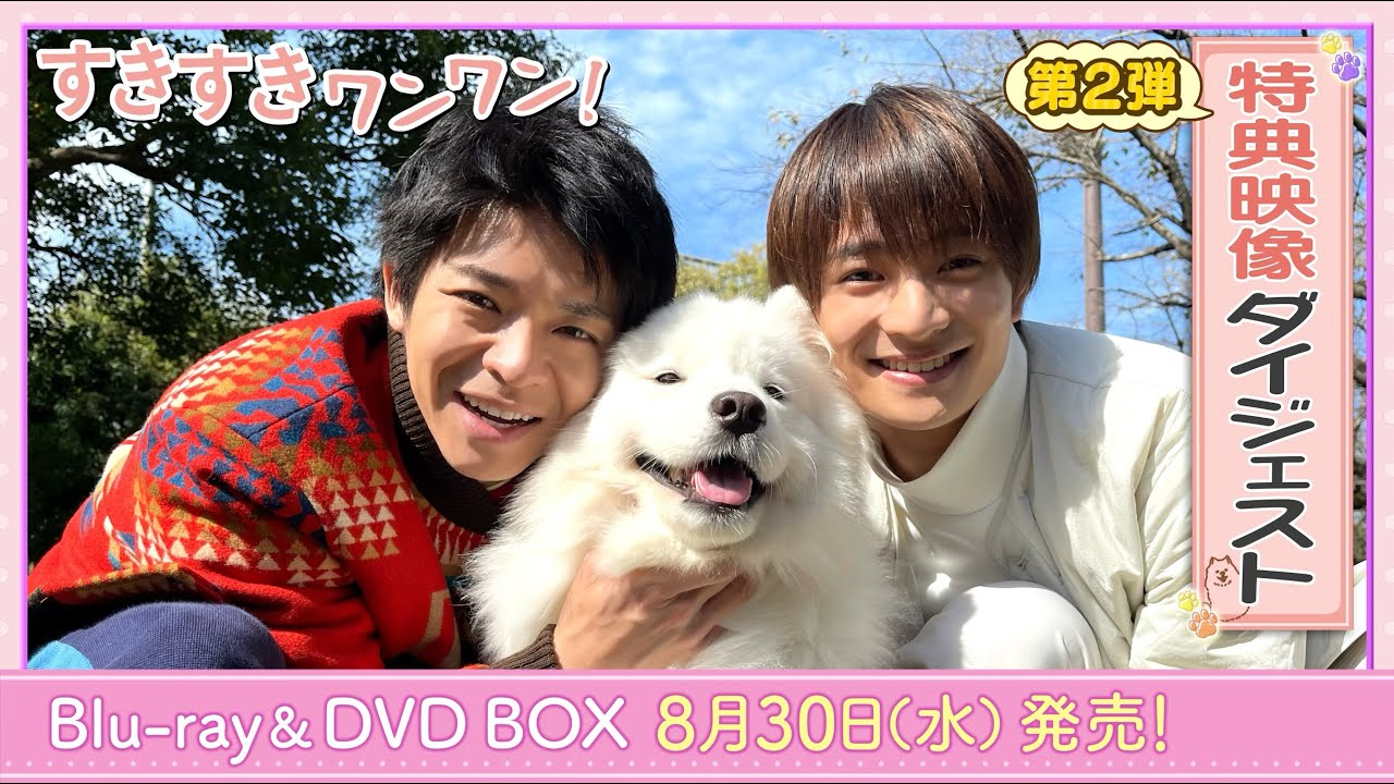【第2弾🐾特典映像ダイジェスト公開🐶】岸優太 主演、浮所飛貴 出演『すきすきワンワン！』Blu-ray & DVD BOX 8月30日(水)発売！